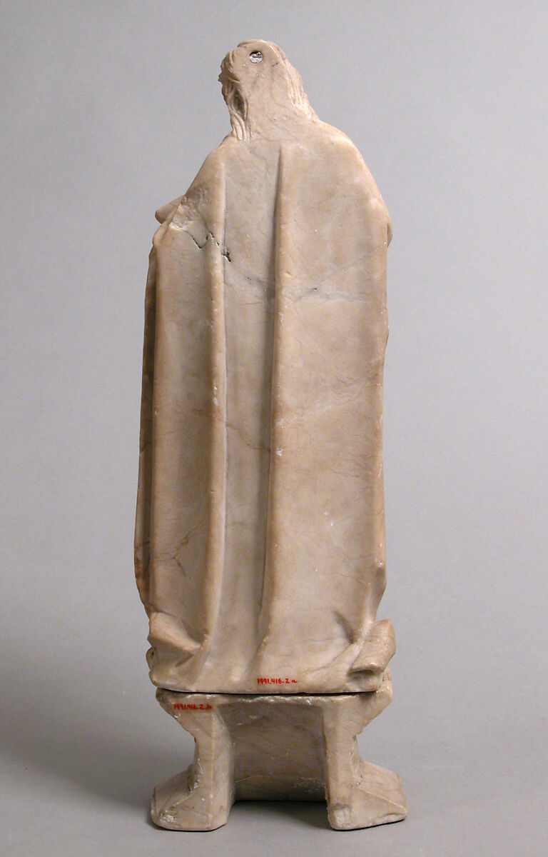 Saint Andrew, Alabaster, with traces of polychromy, North French or South Netherlandish