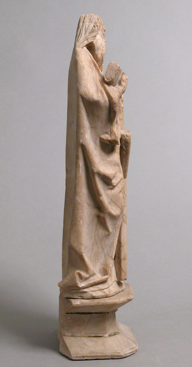 Saint Andrew, Alabaster, with traces of polychromy, North French or South Netherlandish