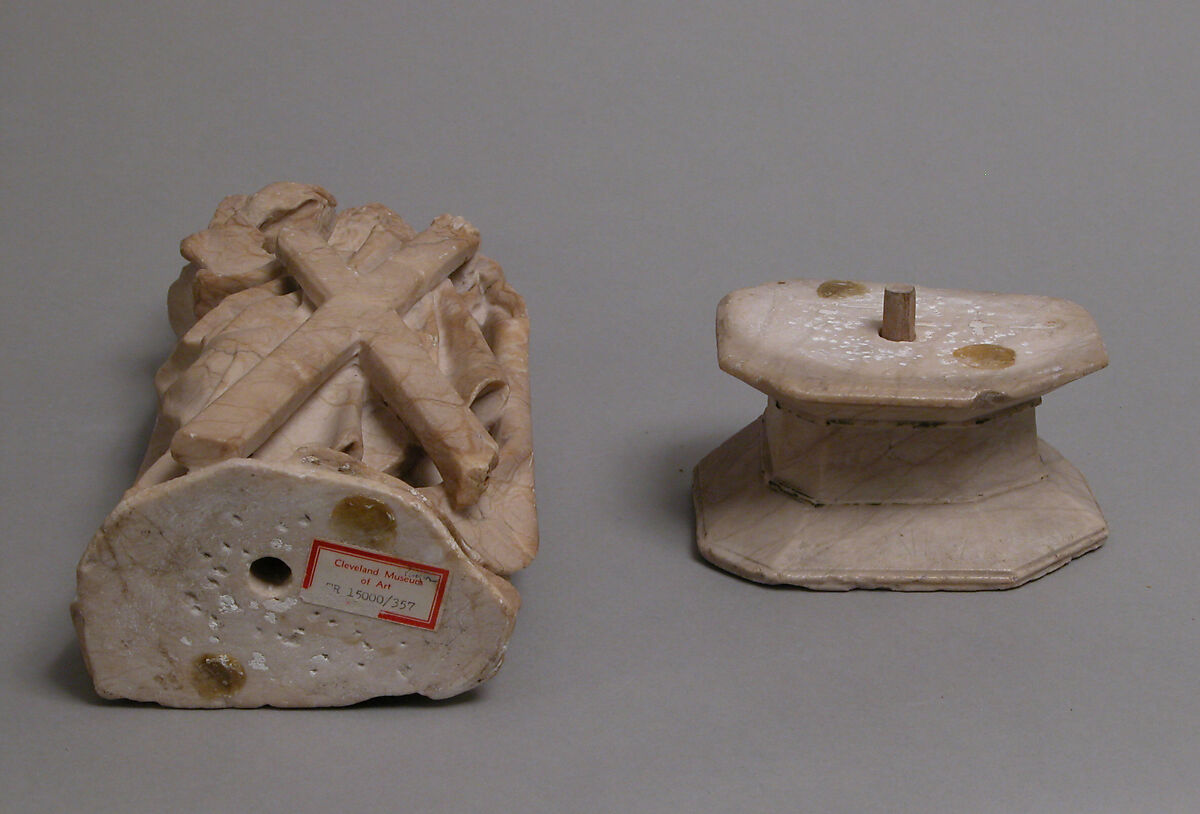 Saint Andrew, Alabaster, with traces of polychromy, North French or South Netherlandish