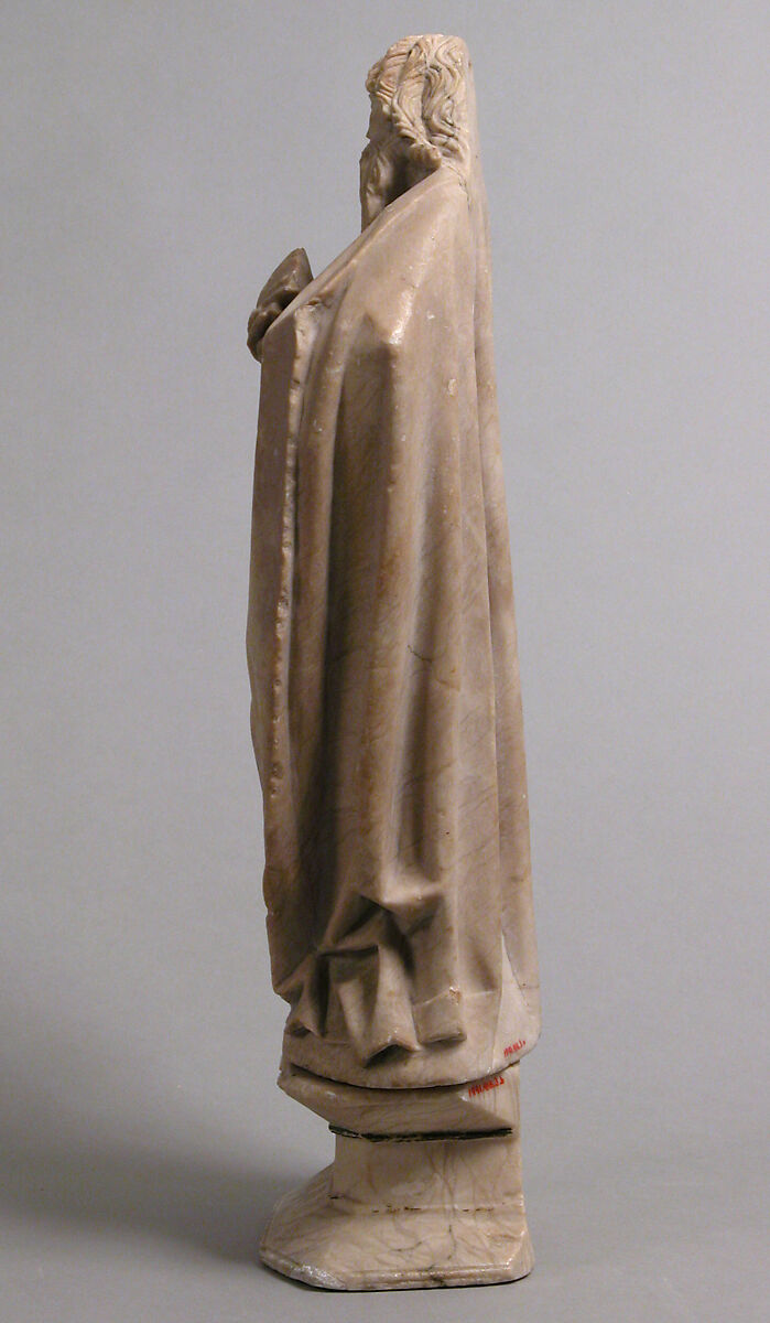 Saint James the Greater, Alabaster, with traces of polychromy, North French or South Netherlandish