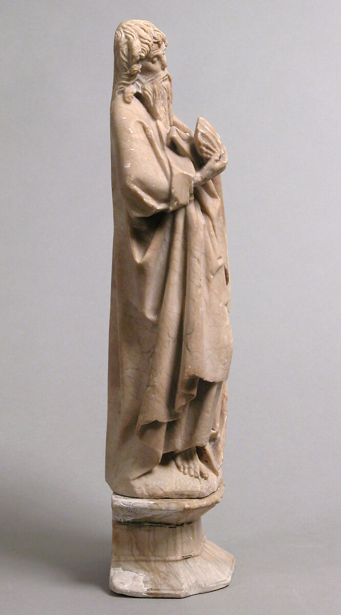 Saint James the Greater, Alabaster, with traces of polychromy, North French or South Netherlandish
