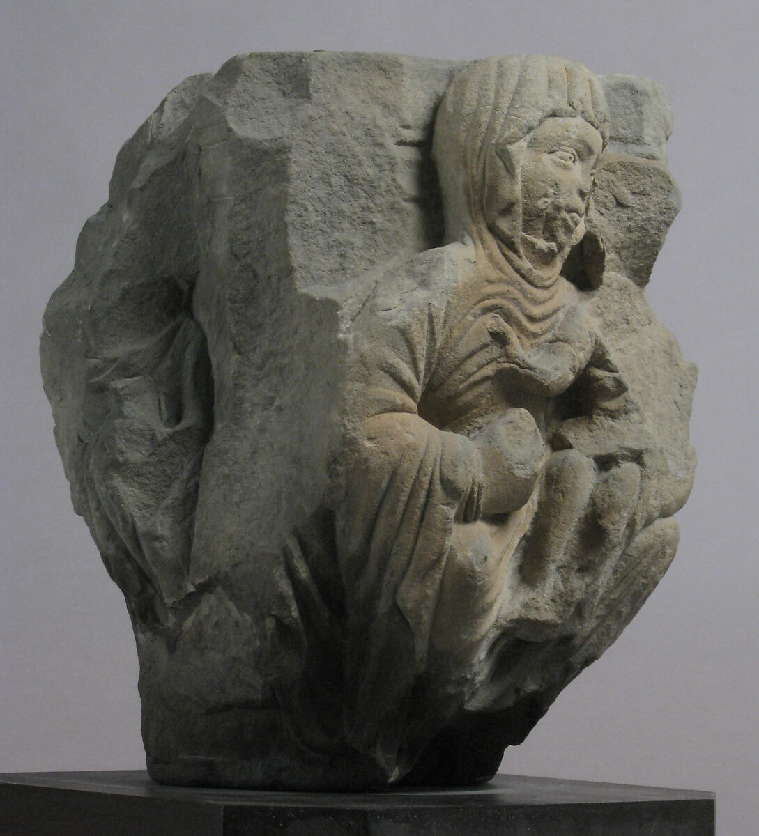 Capital with Adoration of the Magi, Limestone, French
