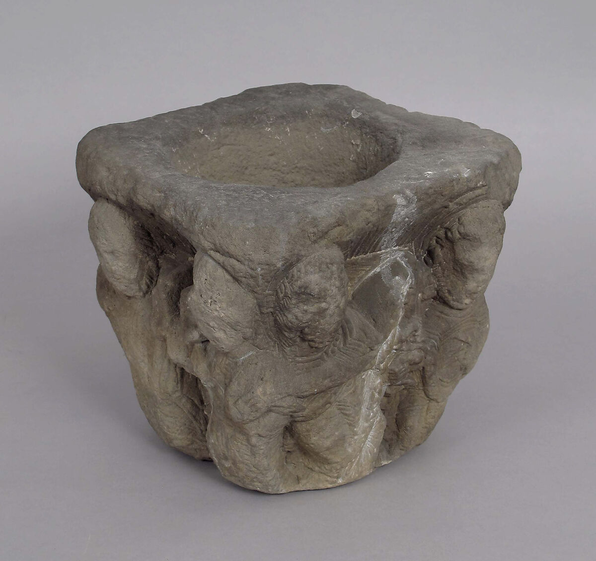 Capital with Christ Giving the Keys to Saint Peter, Limestone (?), Southwest French