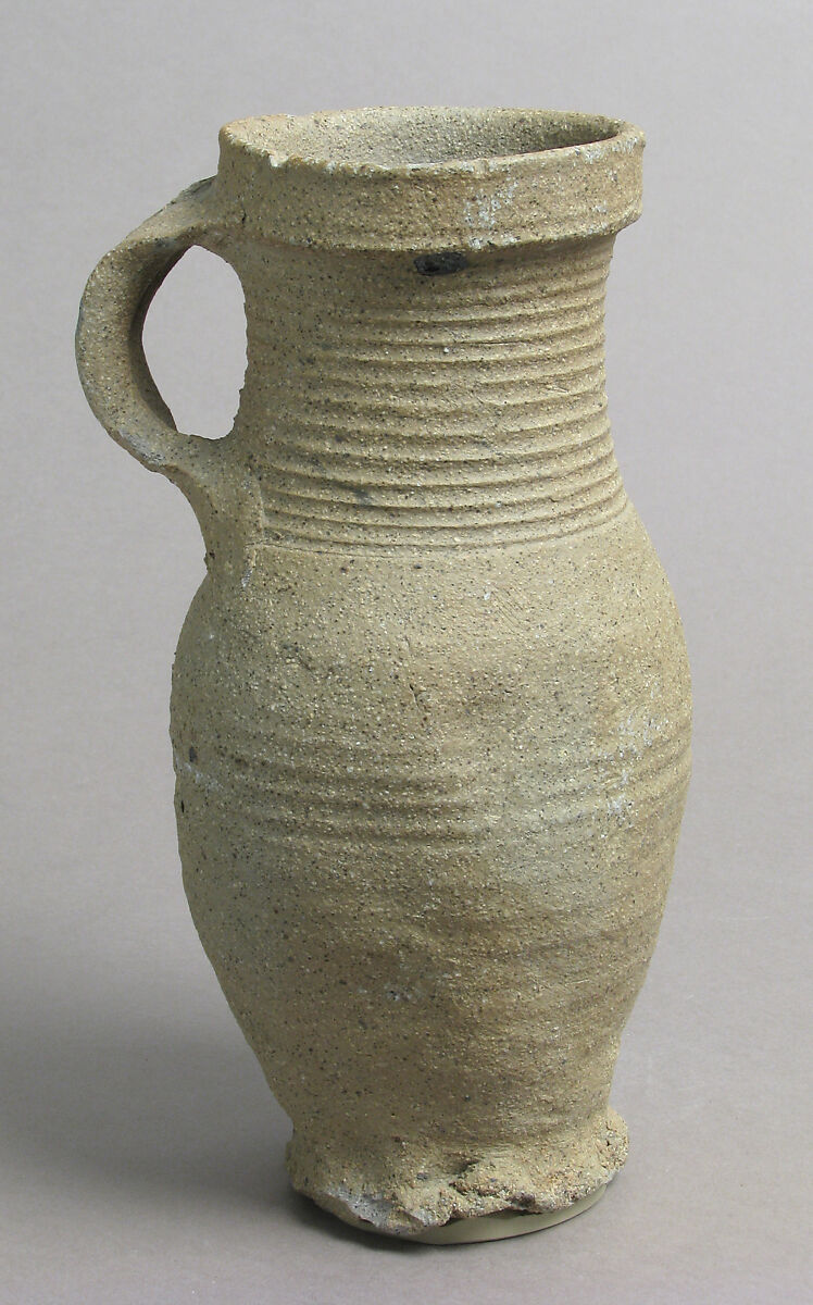 Jug, Proto-stoneware, unglazed, German