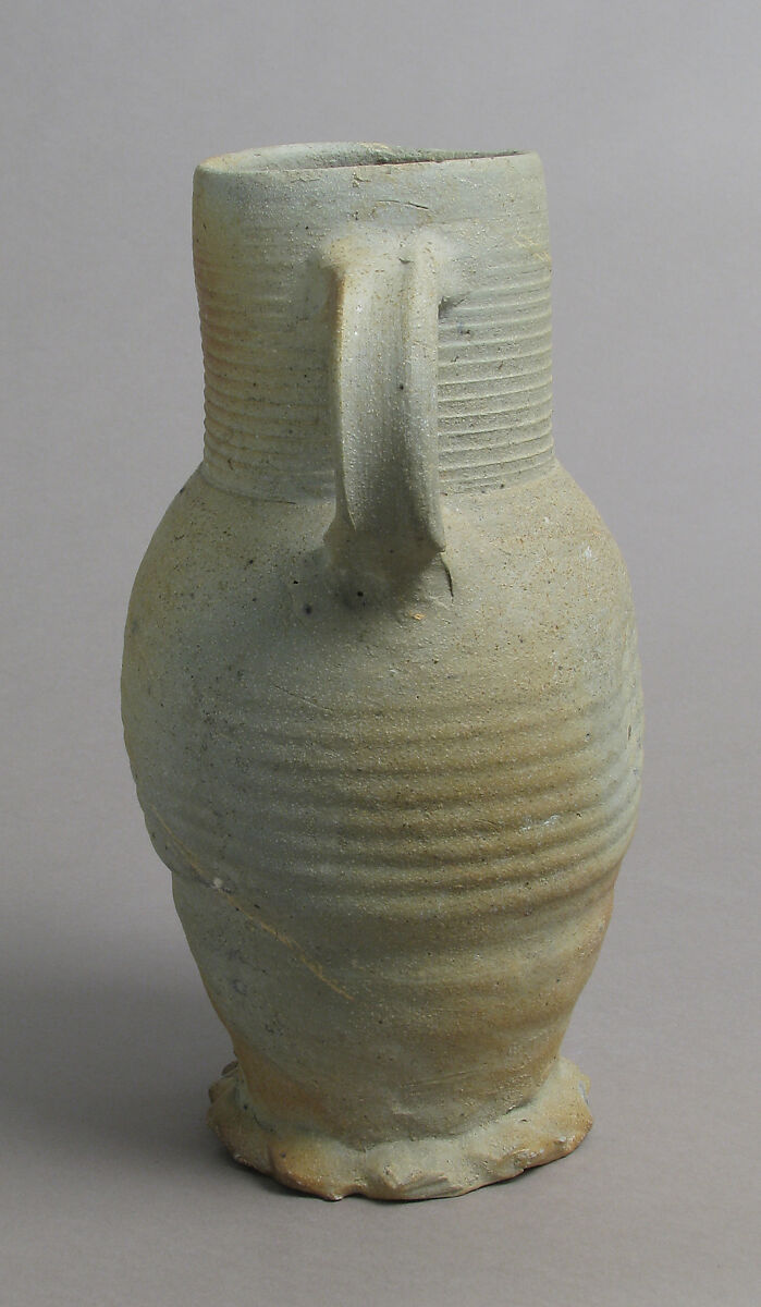 Jug, Partially salt-glazed stoneware, German