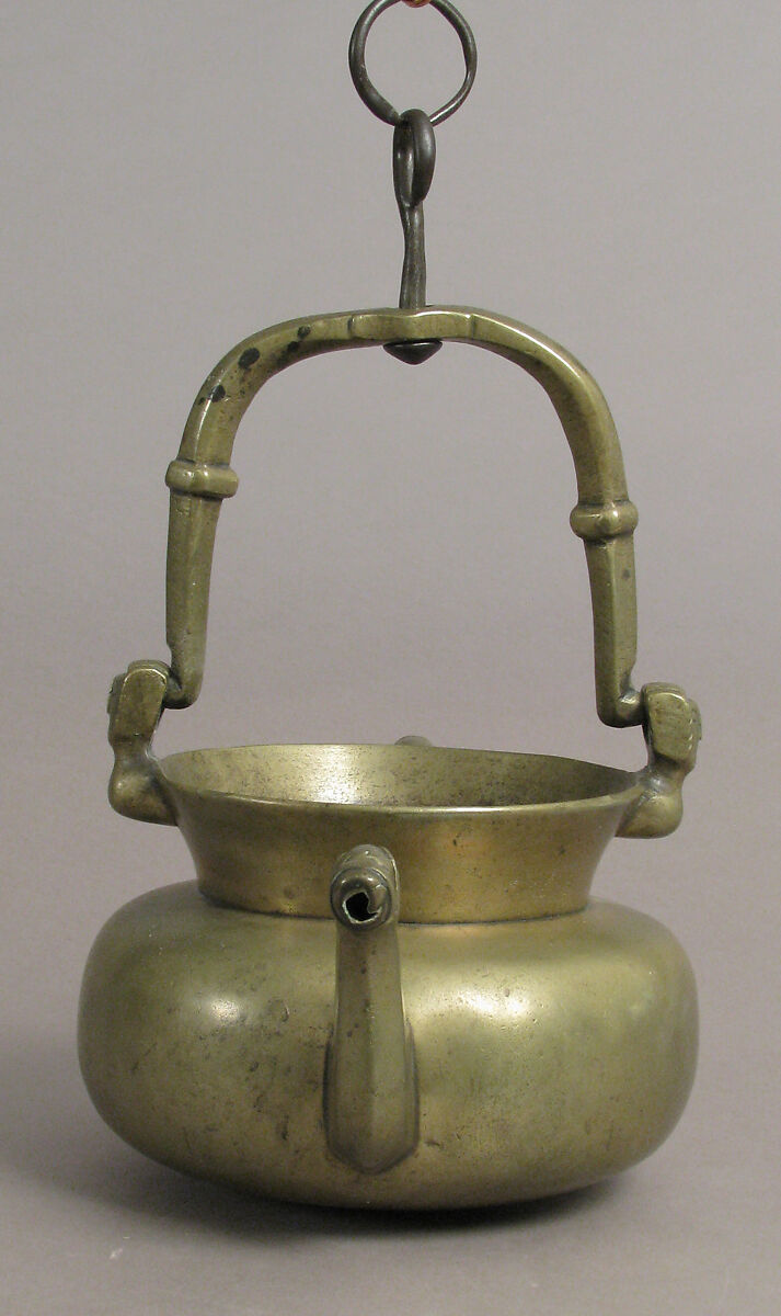 Laver, Brass, with iron swivel and suspension loops, Netherlandish