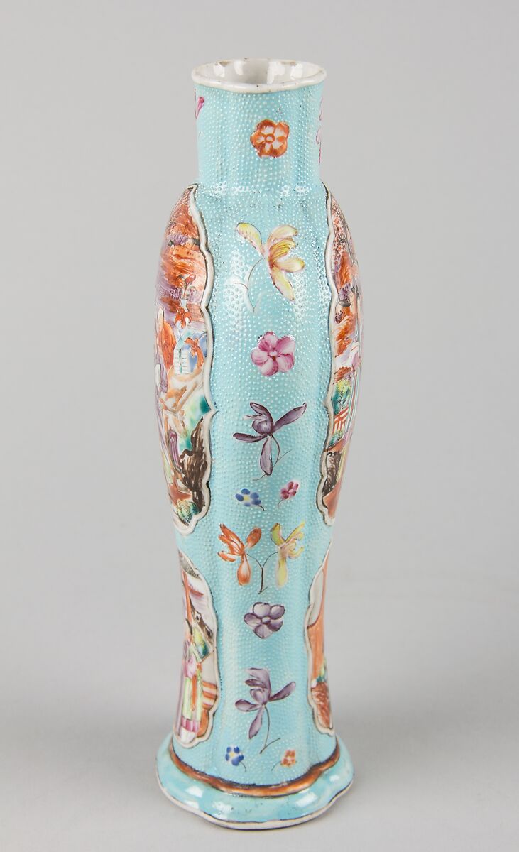 Vase with ladies and boys, Porcelain painted in overglaze polychrome enamels (Jingdezhen ware with Canton enamels), China