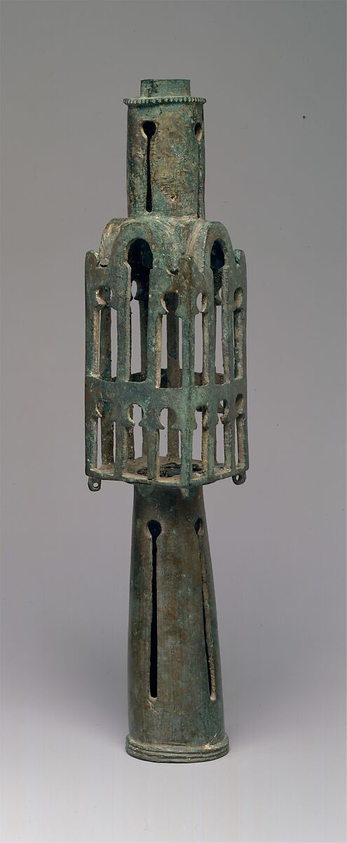 Base for a Cross, Copper alloy: leaded medium-tin bronze with a significant trace of zinc, Byzantine
