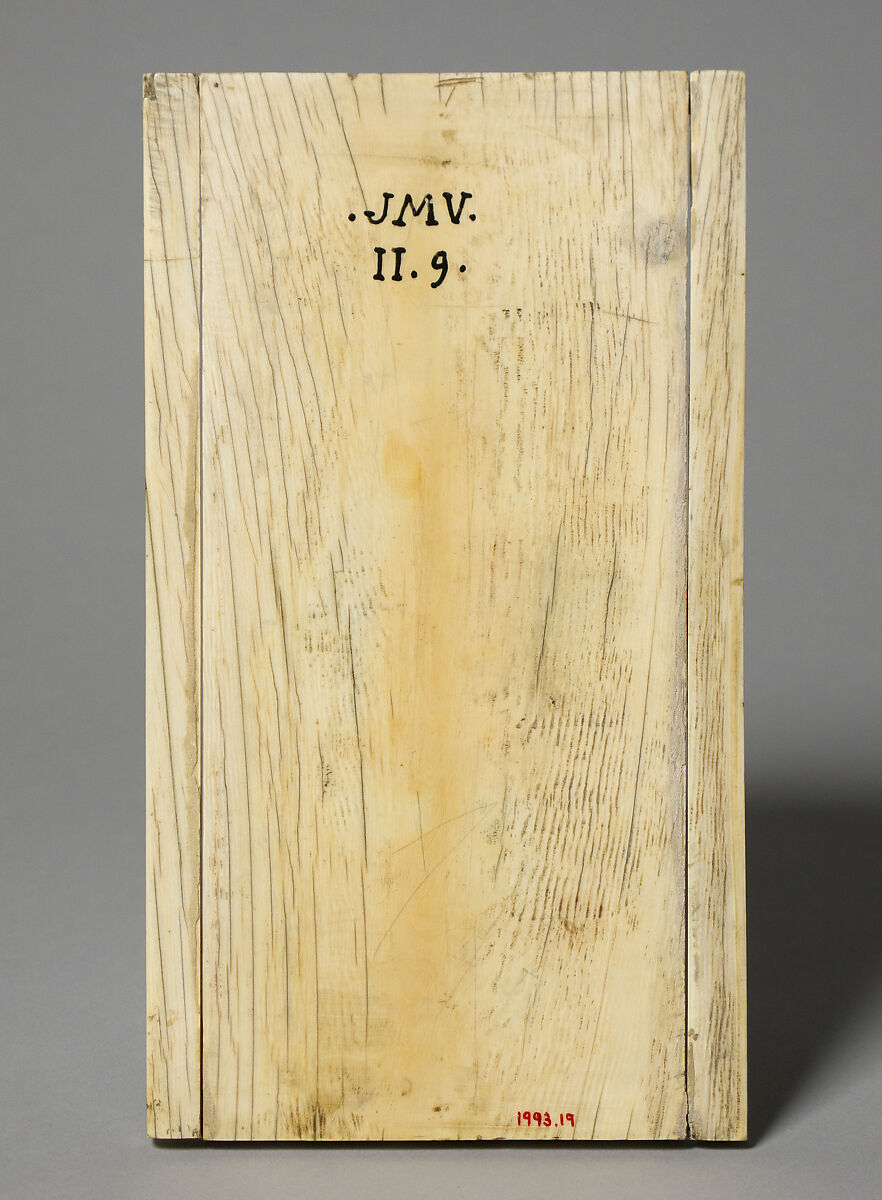 Plaque with the Holy Women at the Sepulchre, Elephant ivory, North Italian