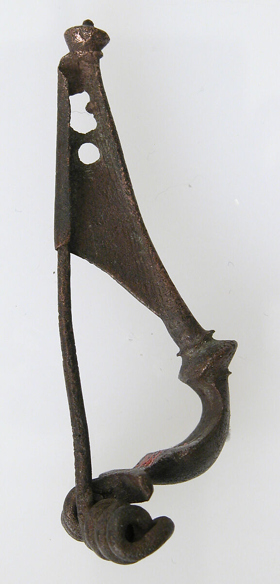 "Strongly Profiled" Brooch, Bronze, Roman