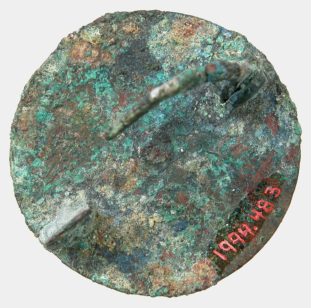 Disk Brooch, Millefiore enamel on bronze, Roman