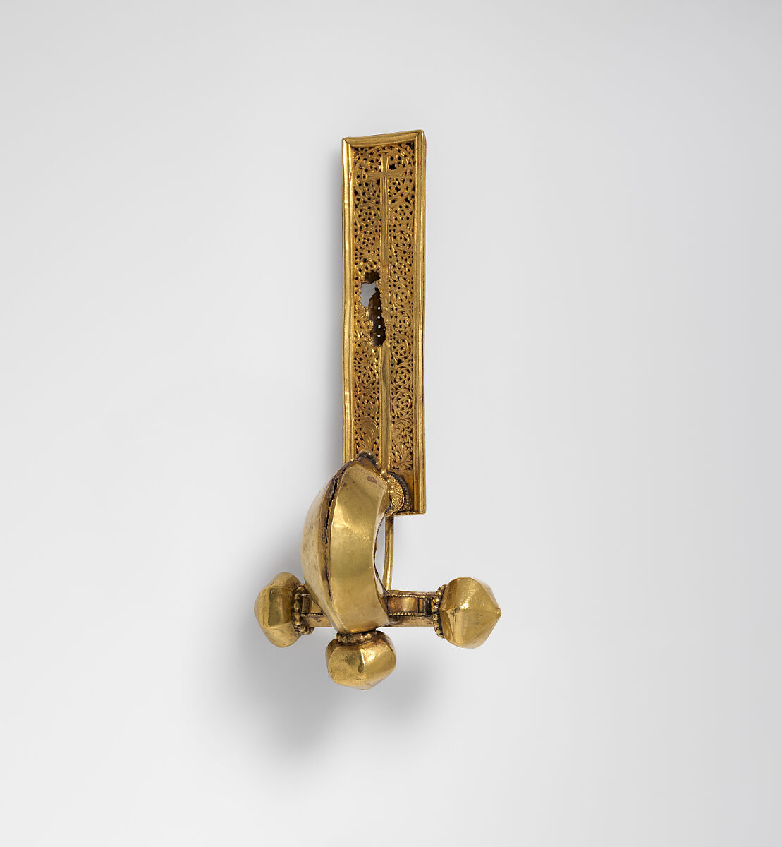 Crossbow Brooch, Gold, Late Roman or Byzantine