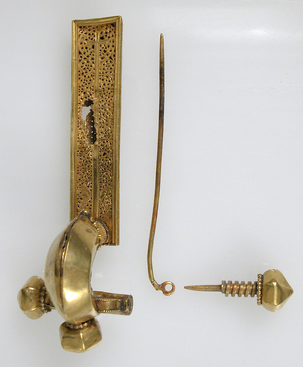 Crossbow Brooch, Gold, Late Roman or Byzantine
