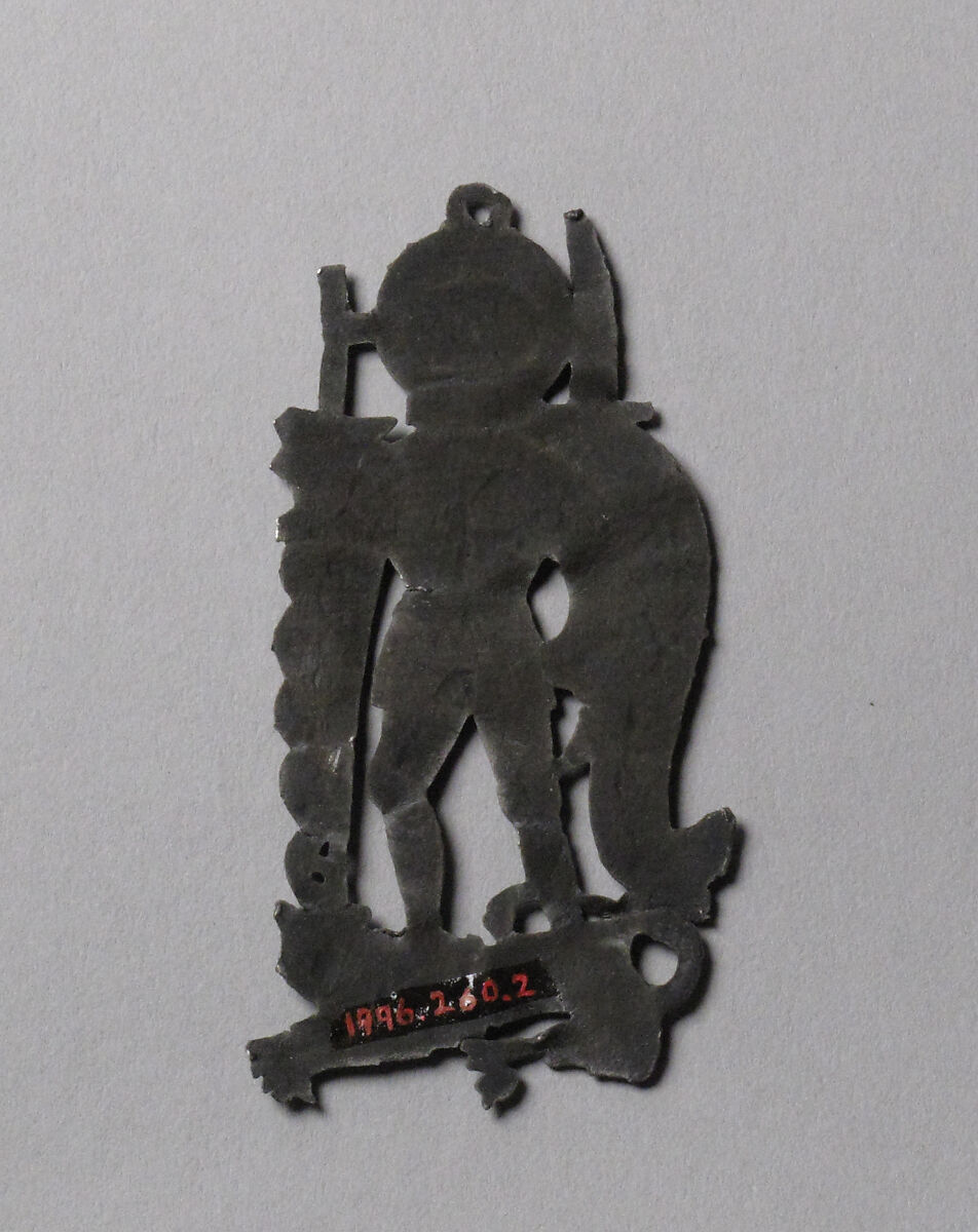 Pilgrim's Badge representing Saint Adrian, Lead alloy, South Netherlandish