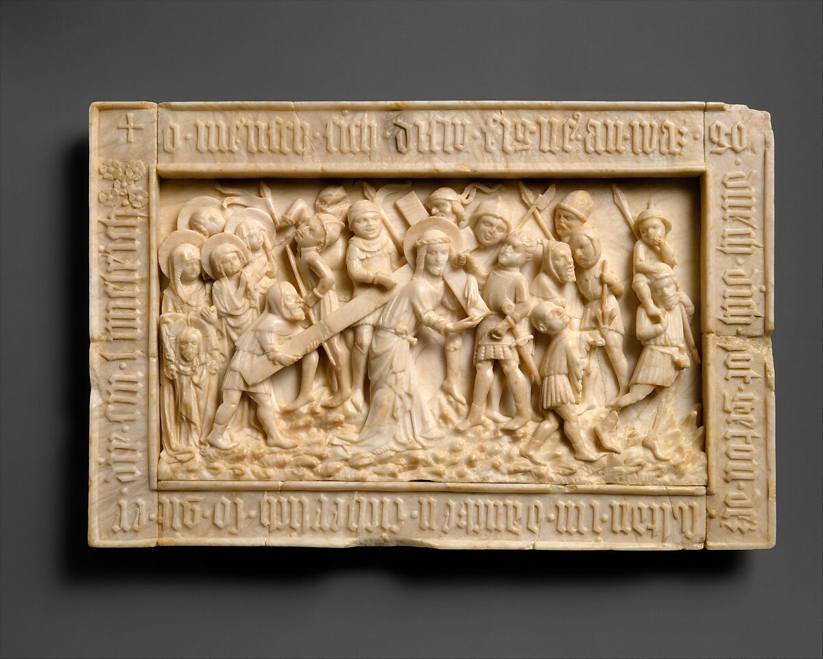 The Road to Calvary, Master of the Lorsch Calvary, Alabaster, German