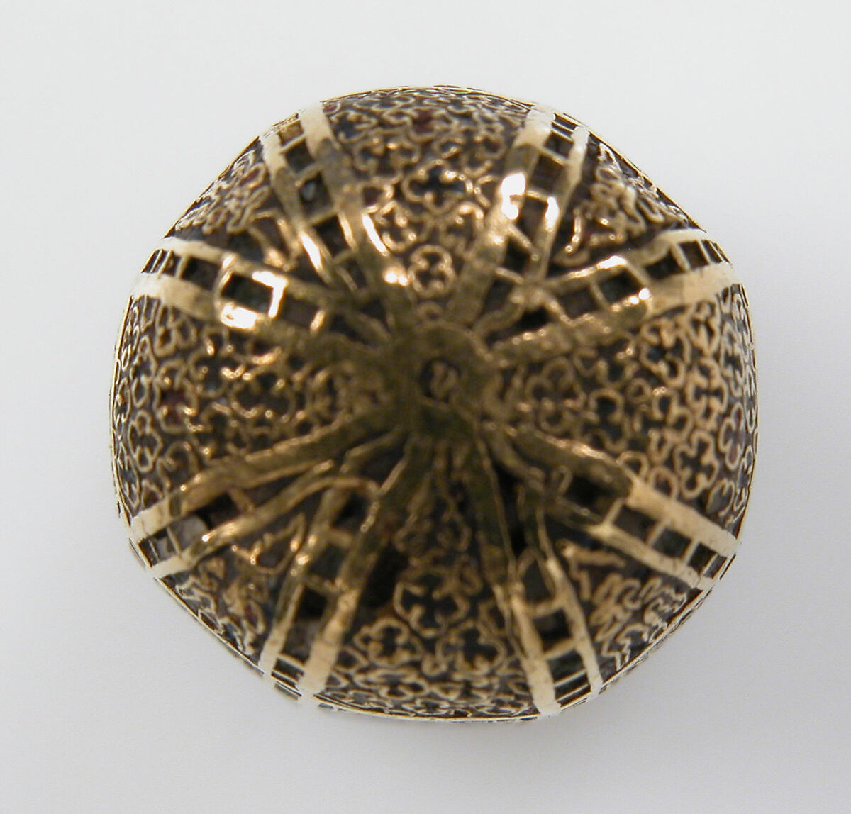 Tip of a Pointer, Cloisonné enamel, gold, Byzantine