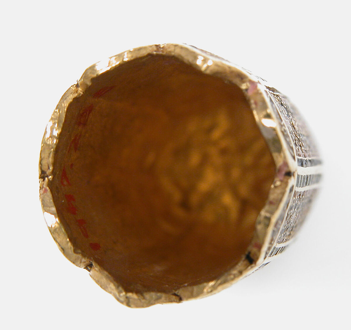 Tip of a Pointer, Cloisonné enamel, gold, Byzantine