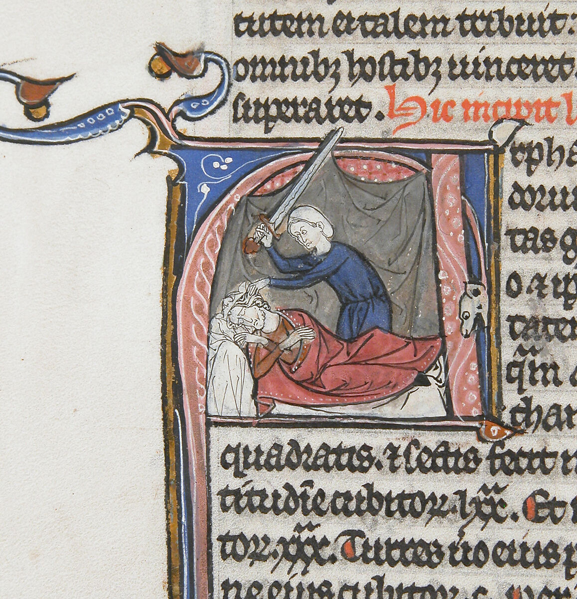 Bible, Tempera and gold on parchment; leather binding, French