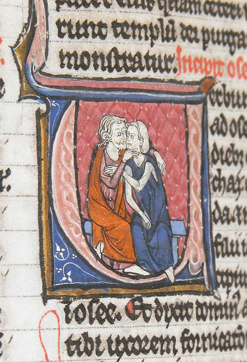 Bible, Tempera and gold on parchment; leather binding, French