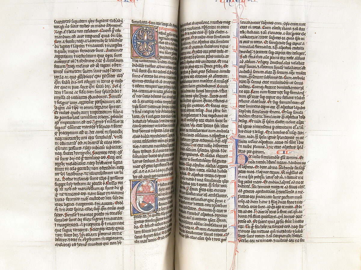 Bible, Tempera and gold on parchment; leather binding, French