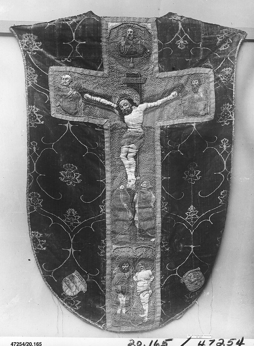 Chasuble Back, Velvet, Italian 