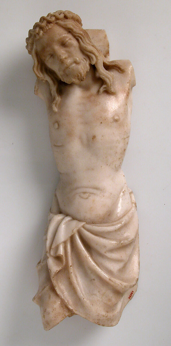 Corpus from a Crucifixion Group, Marble, North French or South Netherlandish 