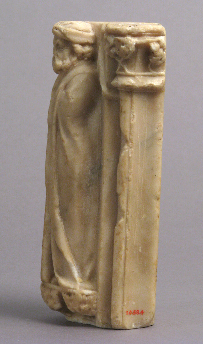 Architectural Fragment from a Retable, Tabernacle, or Tomb, Marble, French