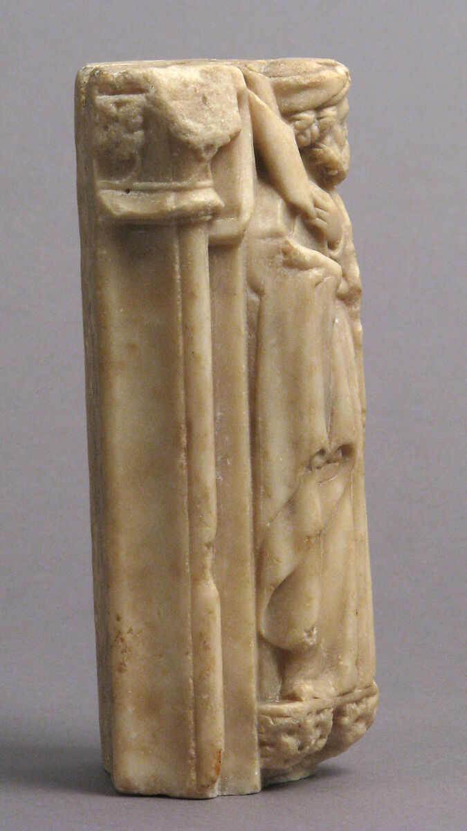 Architectural Fragment from a Retable, Tabernacle, or Tomb, Marble, French