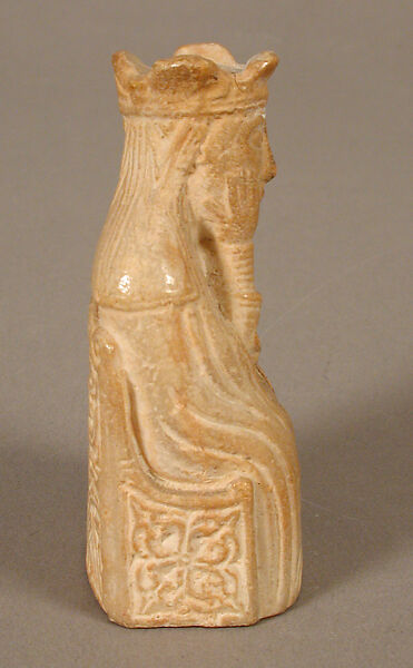 Chess Piece of a Queen (Copy of one of the Lewis Chessmen), Plaster cast, Scandinavian