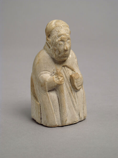 Chess Piece of a Bishop (Copy of a Chess Piece in the British Museum), Plaster cast, Scandinavian 