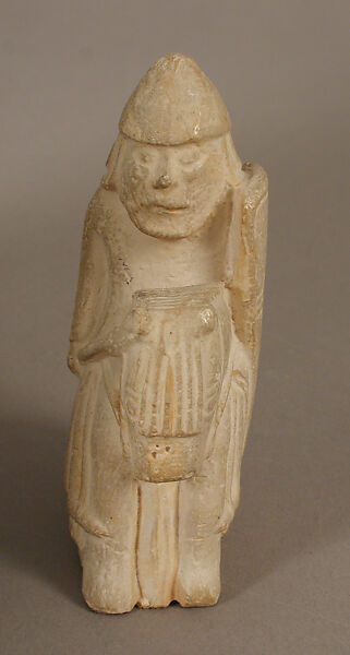 Chess Piece of a Knight (Copy of one of the Lewis Chessmen), Plaster cast, Scandinavian