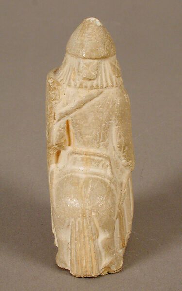 Chess Piece of a Knight (Copy of one of the Lewis Chessmen), Plaster cast, Scandinavian