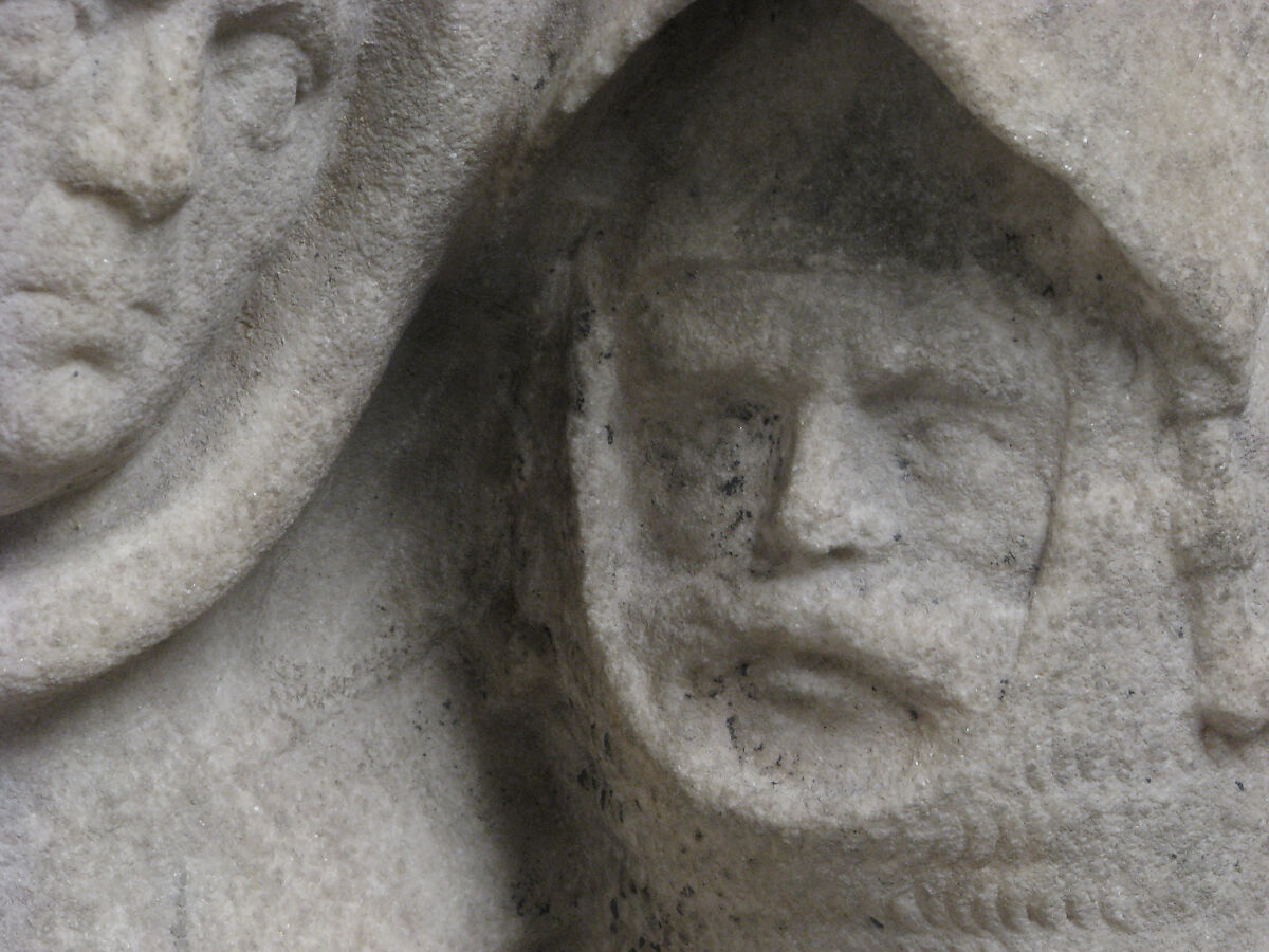 Soldiers and Onlookers from a Crucifixion Group, Marble, South Netherlandish