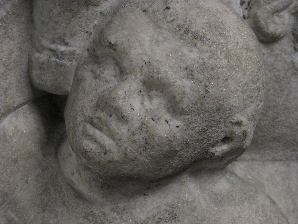 Soldiers and Onlookers from a Crucifixion Group, Marble, South Netherlandish