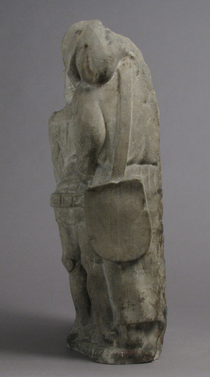 Soldiers and Onlookers from a Crucifixion Group, Marble, South Netherlandish