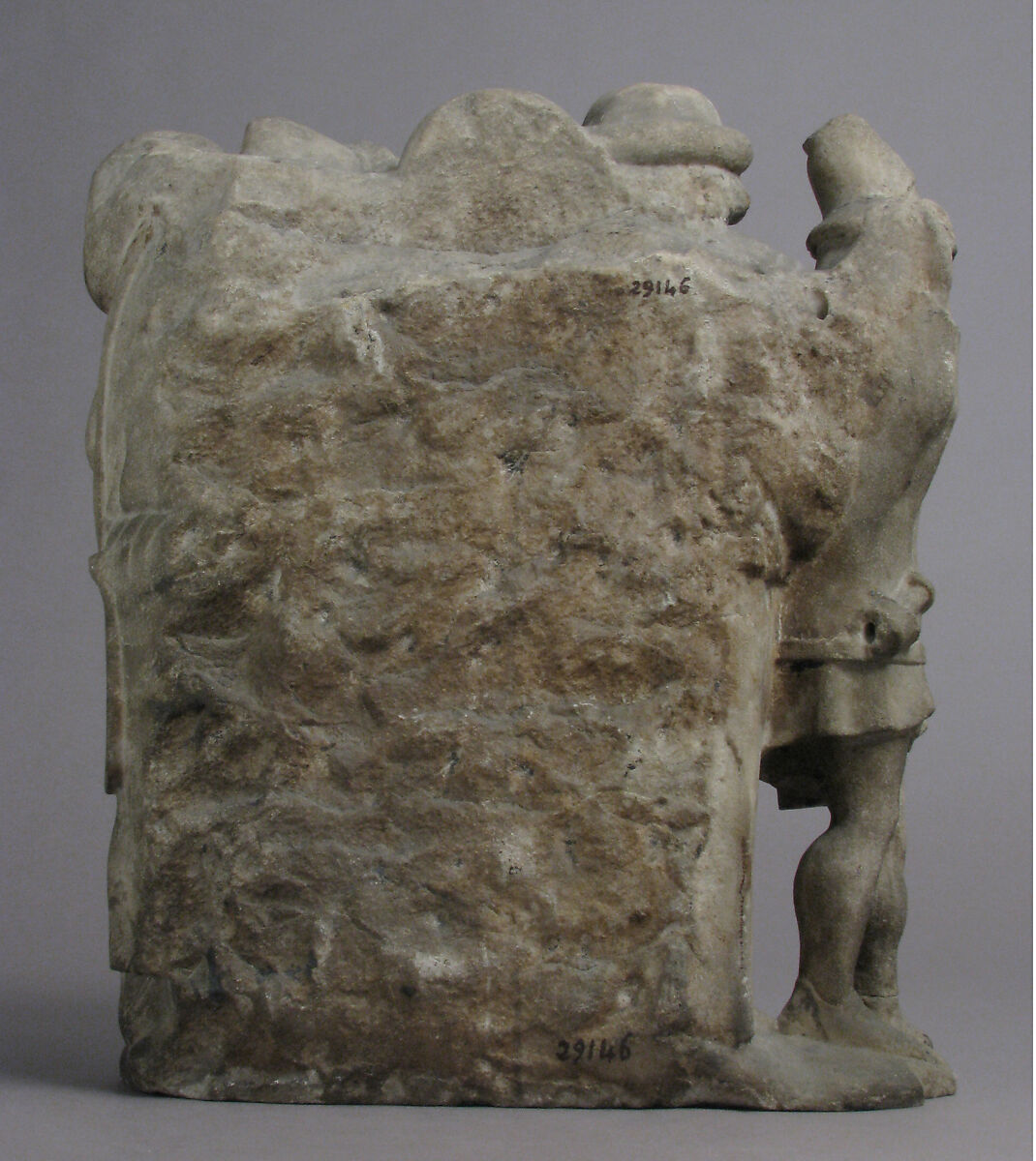 Soldiers and Onlookers from a Crucifixion Group, Marble, South Netherlandish