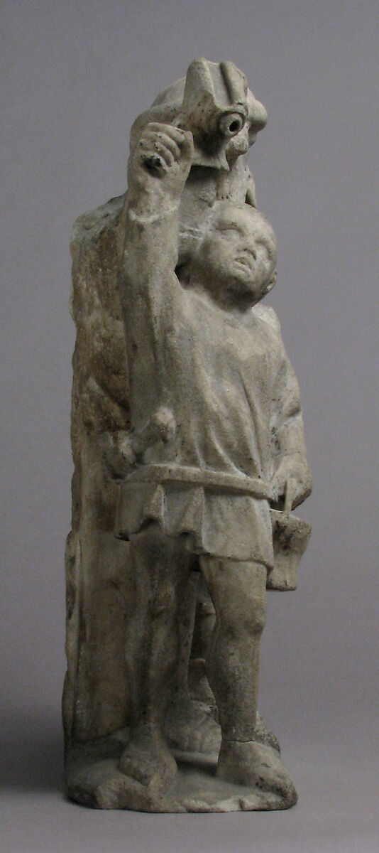 Soldiers and Onlookers from a Crucifixion Group, Marble, South Netherlandish