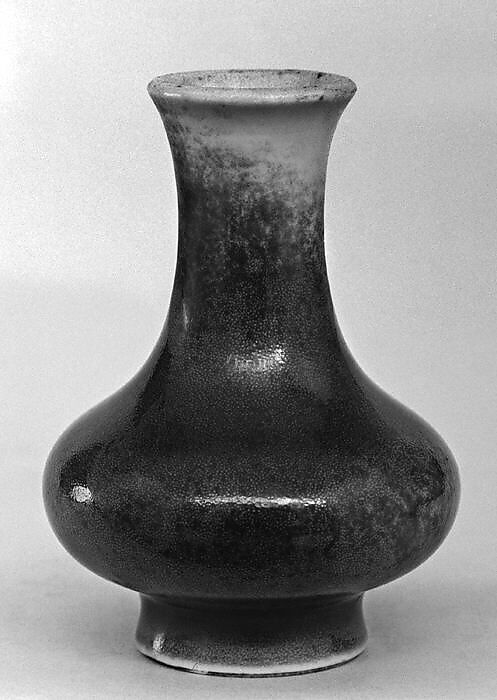 Vase, Porcelain with copper-red glaze, China