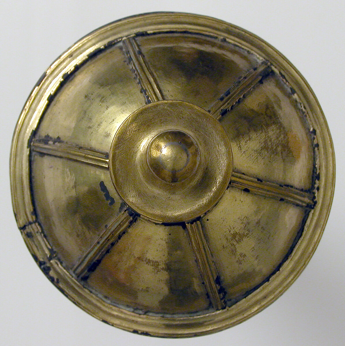 Ciborium, Copper alloy, gilt, South Netherlandish