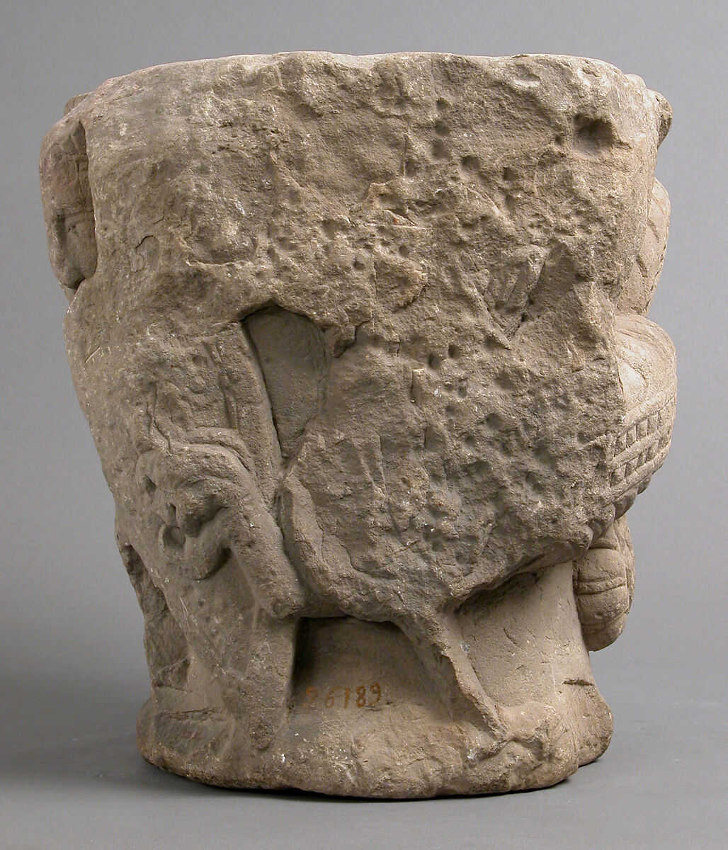 Capital with Saint George and the Dragon, Stone (Calcitic Dolomite), French