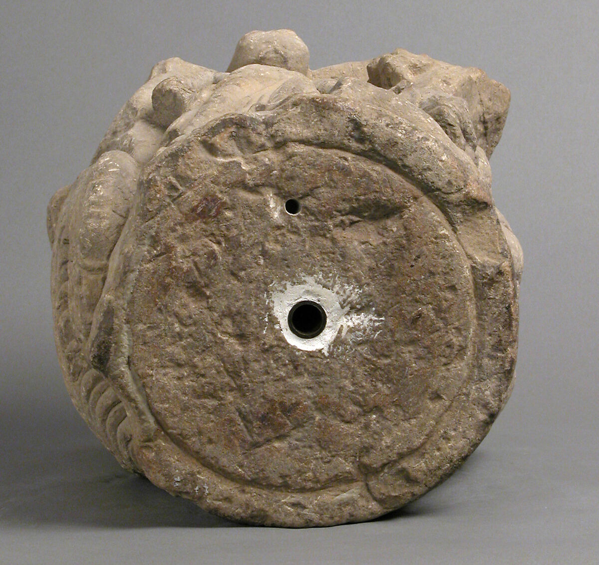 Capital with Saint George and the Dragon, Stone (Calcitic Dolomite), French