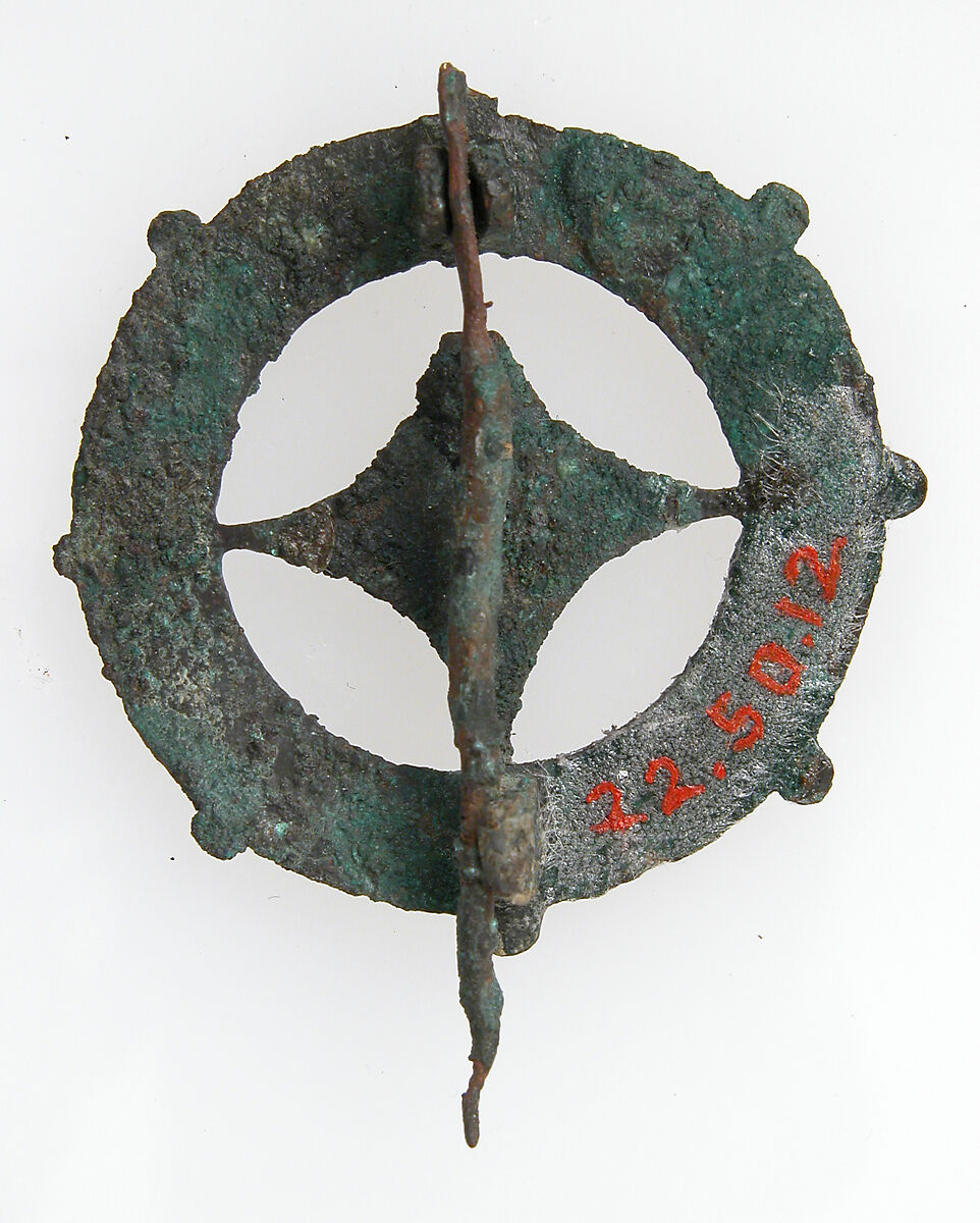 Brooch, Champlevé enamel, bronze, Roman