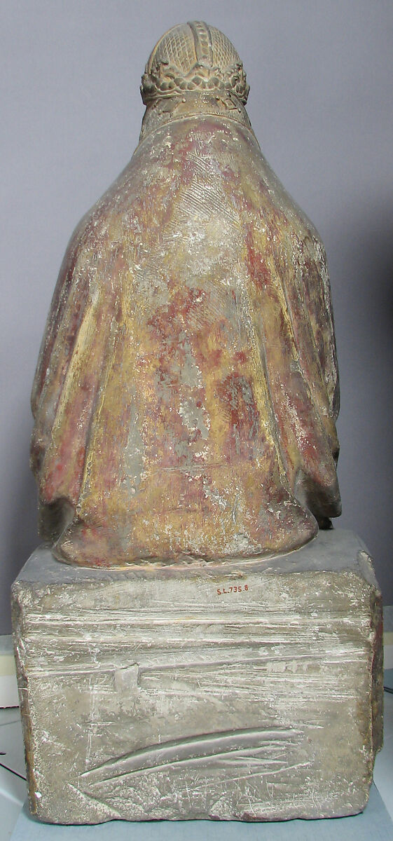 Virgin and Child, Stone, originally painted, French