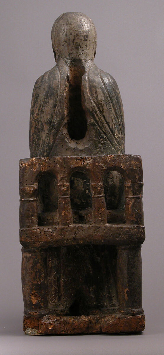 Virgin and Child, Oak, painted and gilded, French