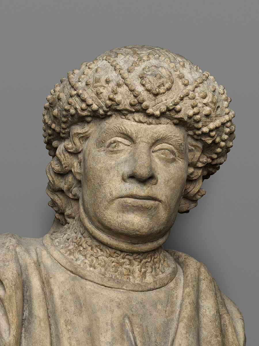 Saint Bavo, Limestone with traces of paint, North Netherlandish