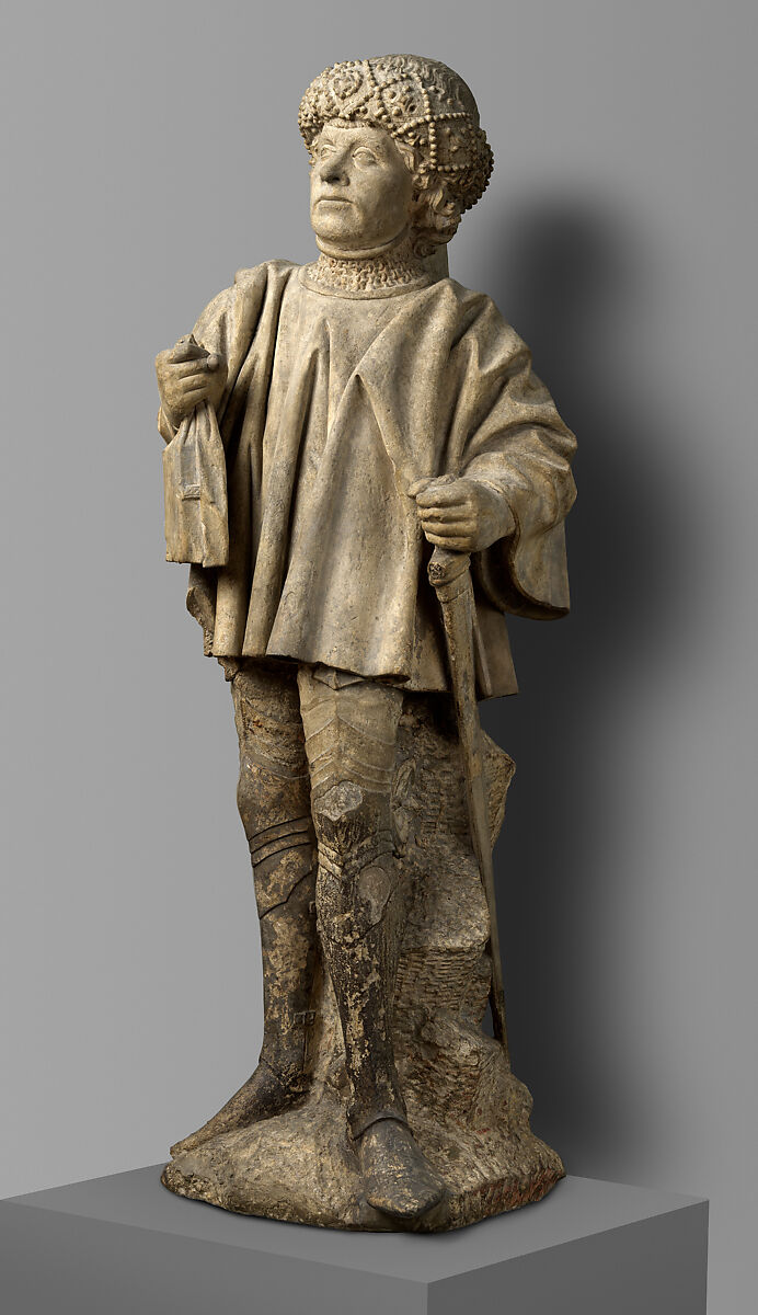 Saint Bavo, Limestone with traces of paint, North Netherlandish
