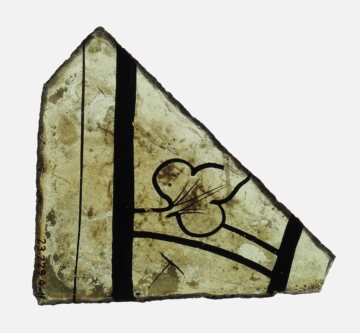 Glass Fragment, Glass, French 