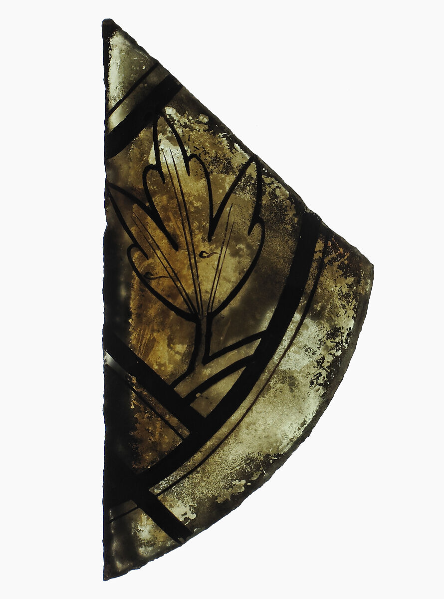 Glass Fragment, Colorless glass, French 