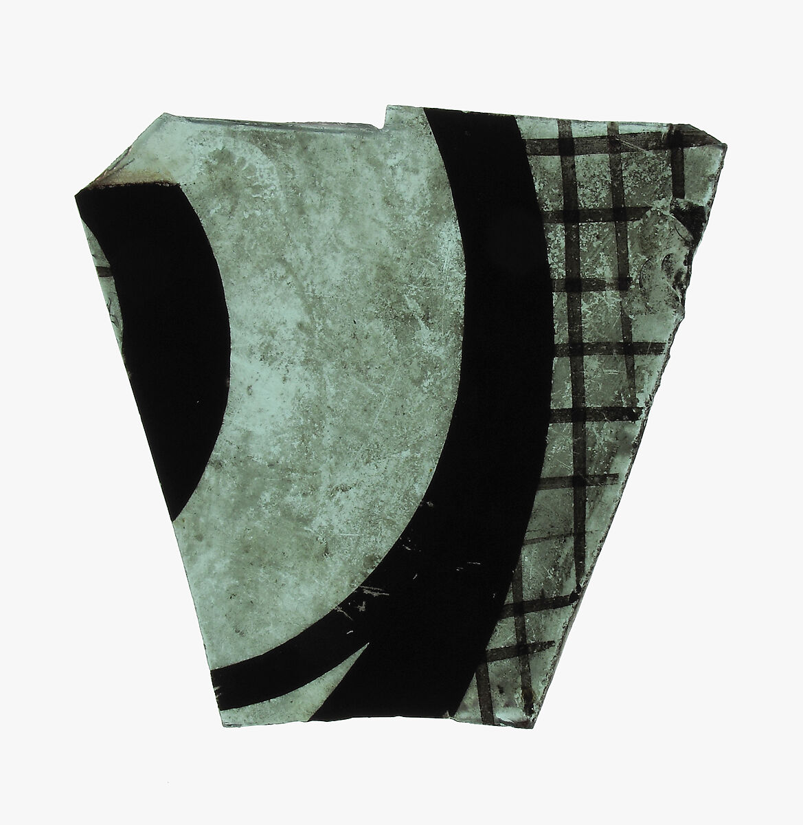 Glass Fragment, Colorless glass, French 