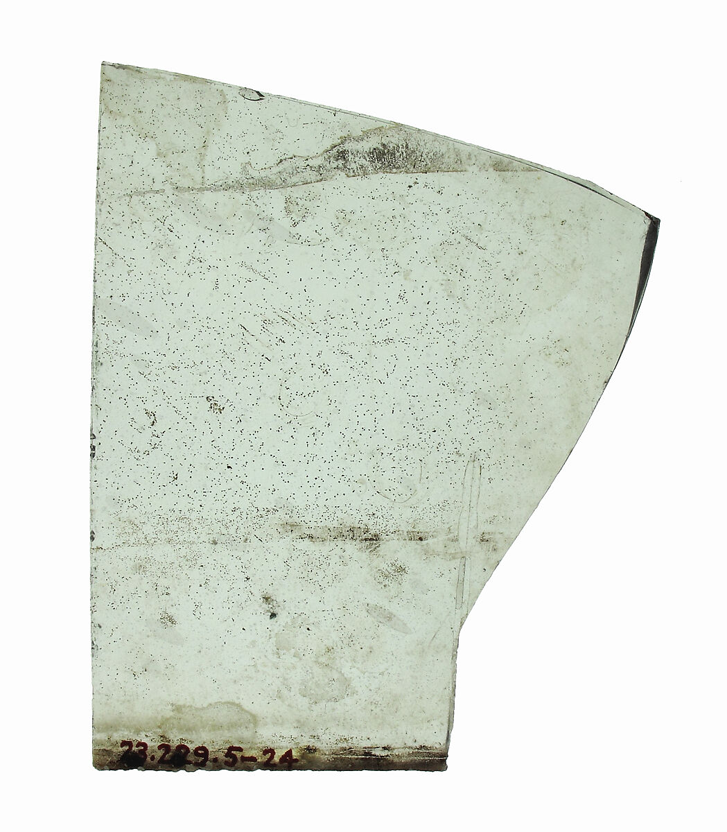 Glass Fragment, Colorless glass, French 